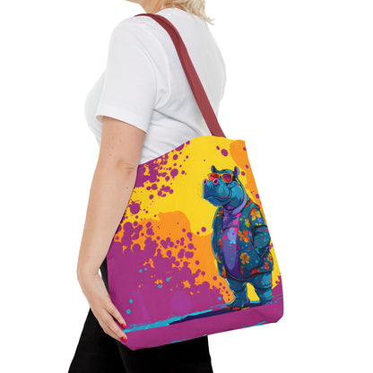 Stylish Hippo Tote Bag (AOP) - StyleMZ