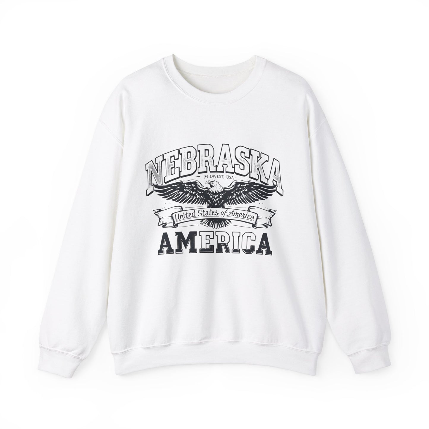 Nebraska Unisex Heavy Blend™ Crewneck Sweatshirt - StyleMZ