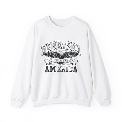 Nebraska Unisex Heavy Blend™ Crewneck Sweatshirt - StyleMZ - Stylemz