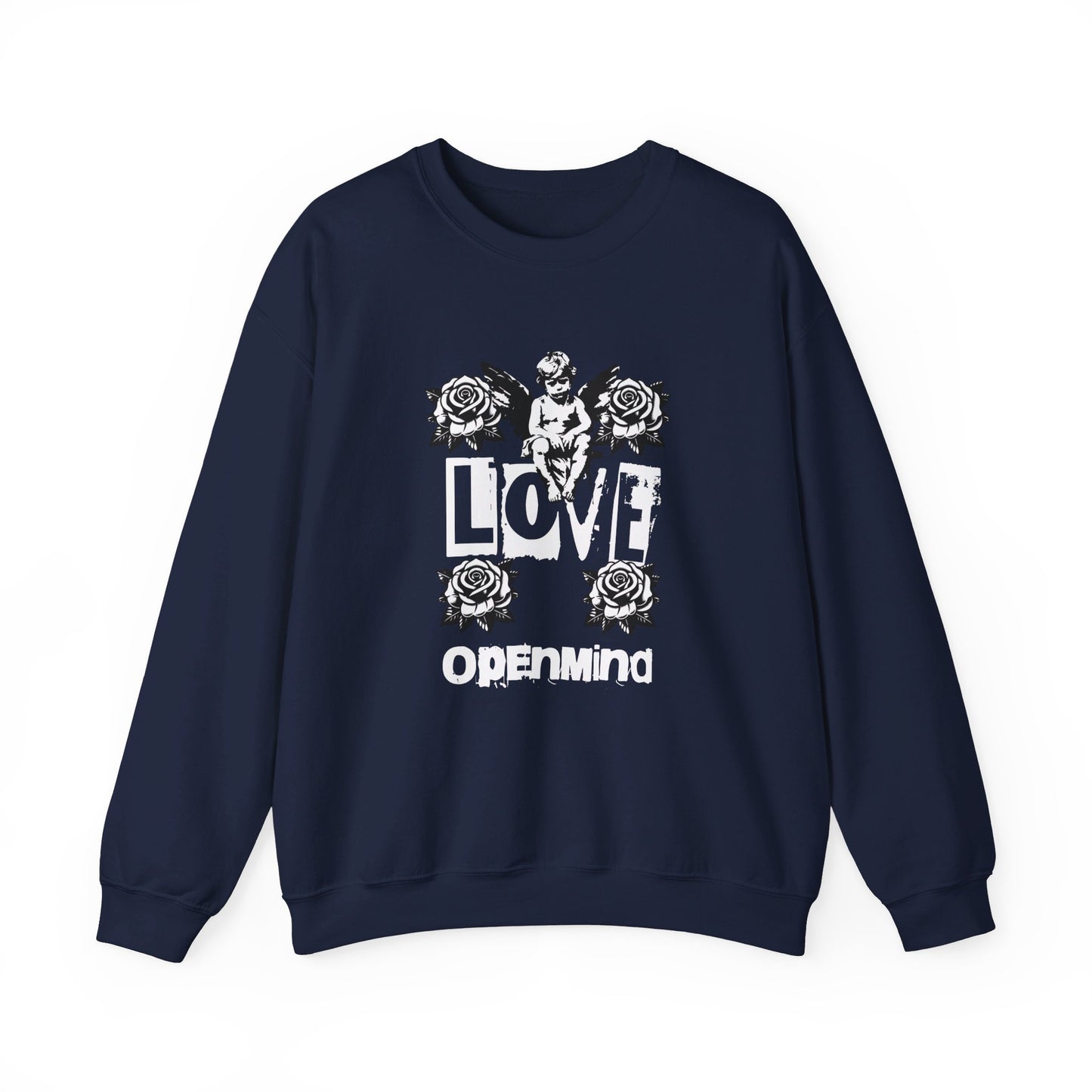 Korea -  Love openmind Unisex Heavy Blend™ Crewneck Sweatshirt  - StyleMZ