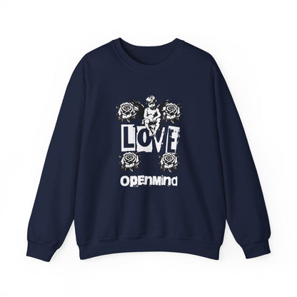 Korea - Love openmind Unisex Heavy Blend™ Crewneck Sweatshirt - StyleMZ - Stylemz