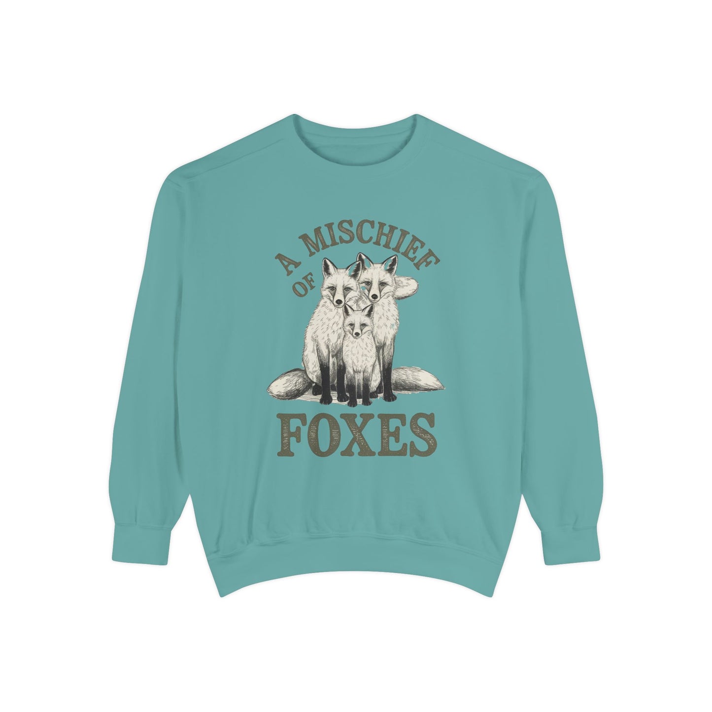 A mischief of Foxes Unisex Garment-Dyed Sweatshirt - StyleMZ