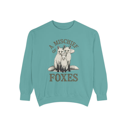 A mischief of Foxes Unisex Garment-Dyed Sweatshirt - StyleMZ