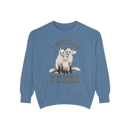 A mischief of Foxes Unisex Garment-Dyed Sweatshirt - StyleMZ