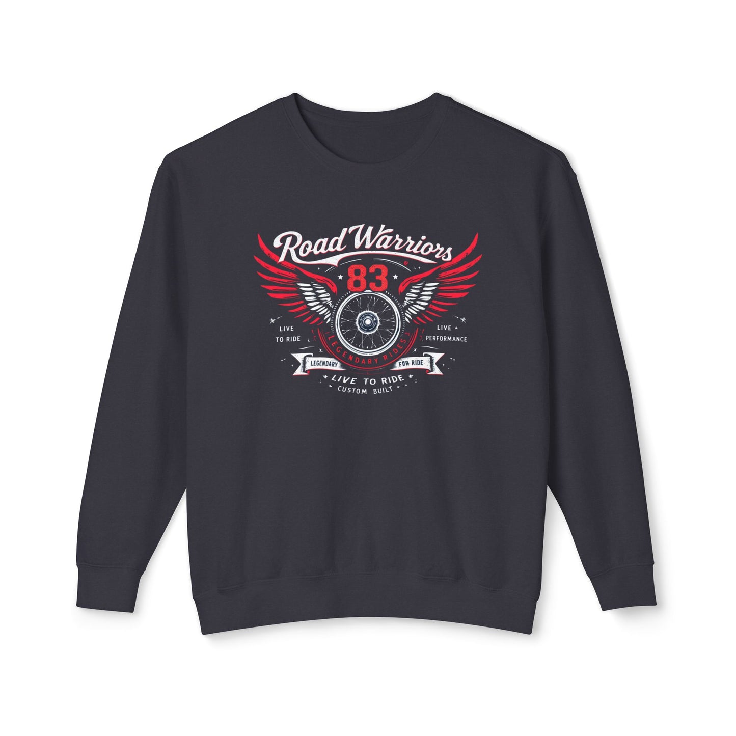 Road Warriors Unisex Lightweight Crewneck Sweatshirt - StyleMZ