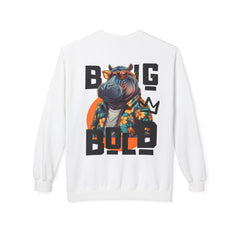 Korea -  Big Bold Unisex Midweight Softstyle Fleece Crewneck Sweatshirt  - StyleMZ