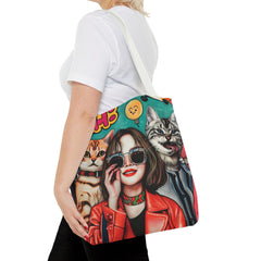 Korea -  Hi! Cats Tote Bag (AOP)  - StyleMZ