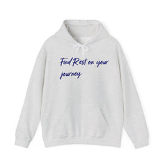 Sudadera con capucha unisex de mezcla pesada Find Rest on the Journey - Corea - StyleMZ 