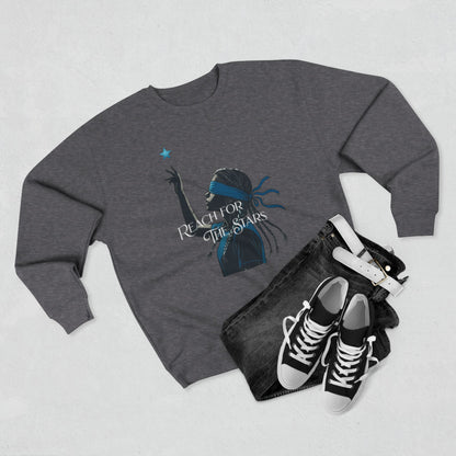 Korea -  Reach for the stars Unisex Crewneck Sweatshirt  - StyleMZ