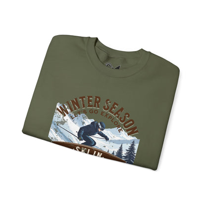 Ski in the national park Unisex Heavy Blend™ Crewneck Sweatshirt - StyleMZ - Stylemz