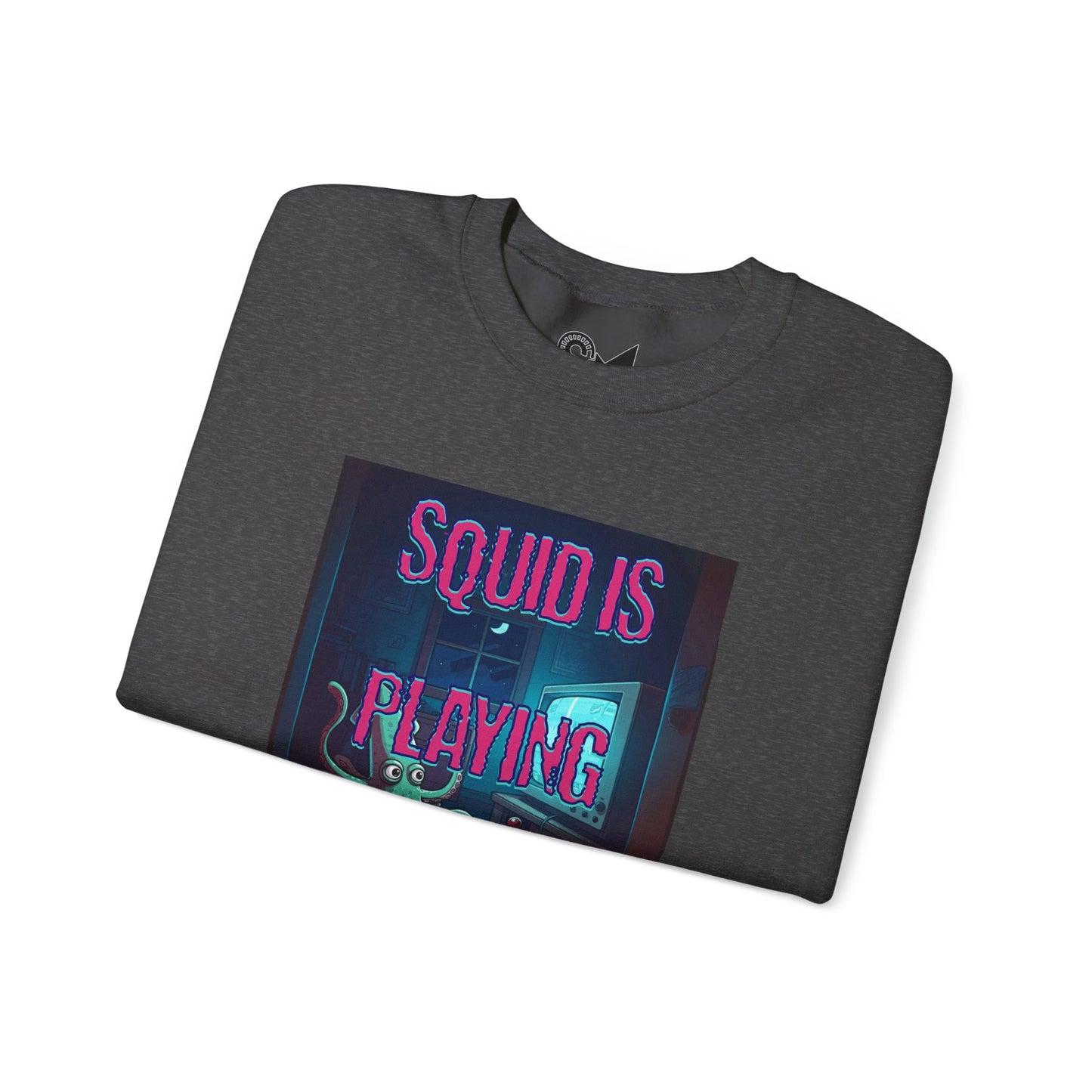 Squid is playing a game Unisex Heavy Blend™ Crewneck Sweatshirt - StyleMZ