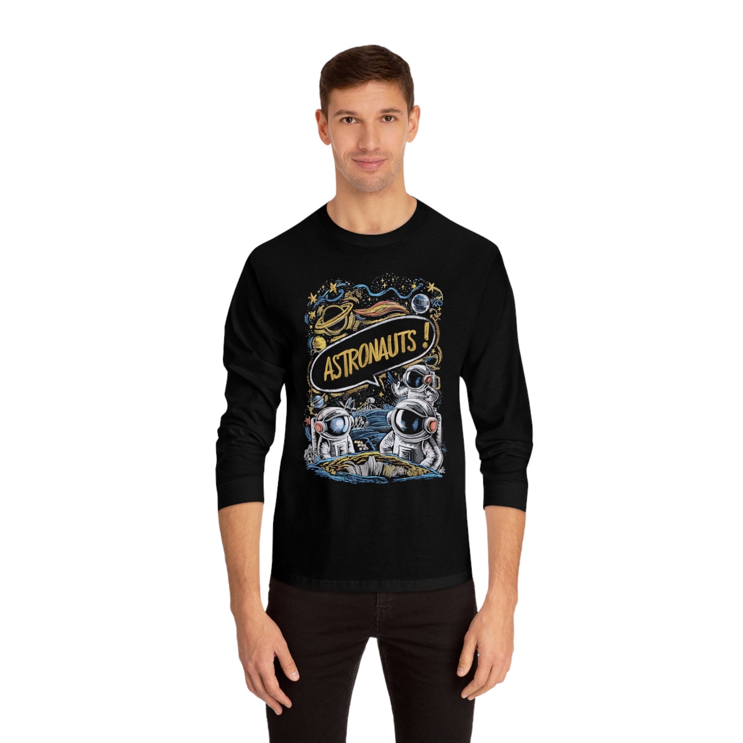 Korea -  Astronauts Unisex Classic Long Sleeve T-Shirt  - StyleMZ