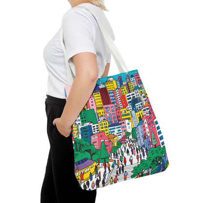 Seoul's hill neighborhoods Tote Bag (AOP) - StyleMZ