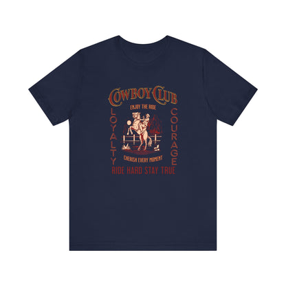 Cowboy club Unisex Jersey Short Sleeve Tee