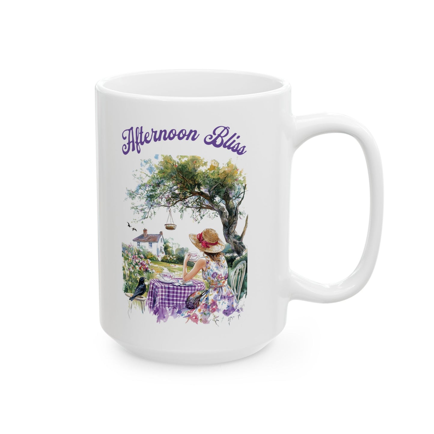 Afternoon Bliss Ceramic Mug, (11oz, 15oz) - StyleMZ