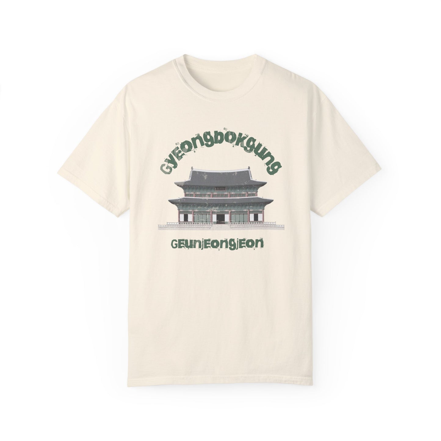 Gyeongbokgung Geunjeongjeonjeon Unisex Garment-Dyed T-shirt  - Korea  - StyleMZ