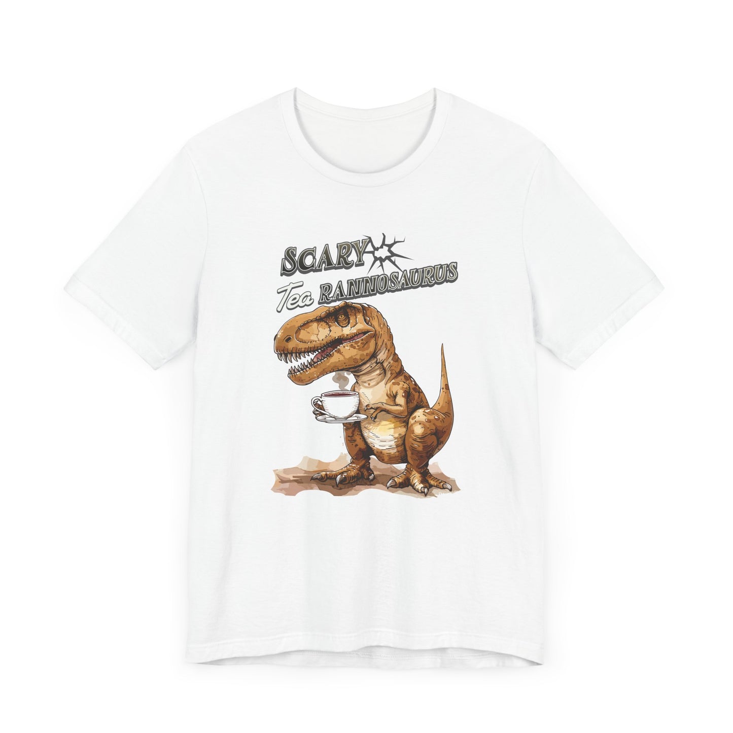 Scary Tea Rannosaurus Unisex Jersey Short Sleeve Tee