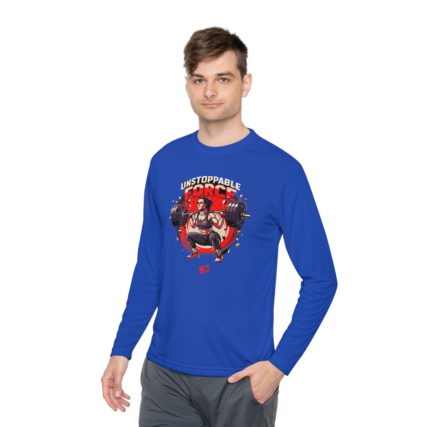 Unstoppable force Unisex Lightweight Long Sleeve Tee  - Korea  - StyleMZ