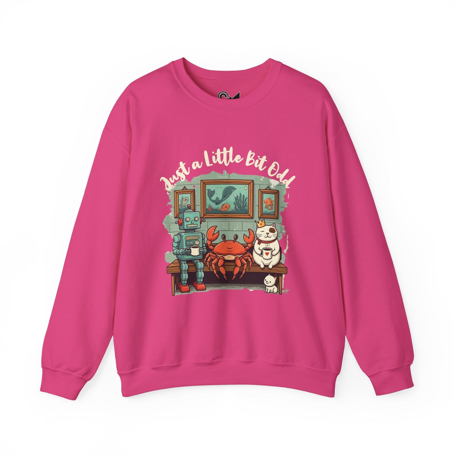 Just a little bit odd Unisex Heavy Blend™ Crewneck Sweatshirt - StyleMZ