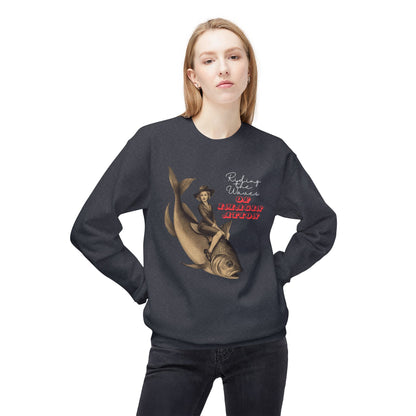 Korea -  Riding the Waves of Imagination Unisex Midweight Softstyle Fleece Crewneck Sweatshirt  - StyleMZ