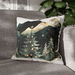 Silent night II Faux Suede Square Pillowcase - StyleMZ