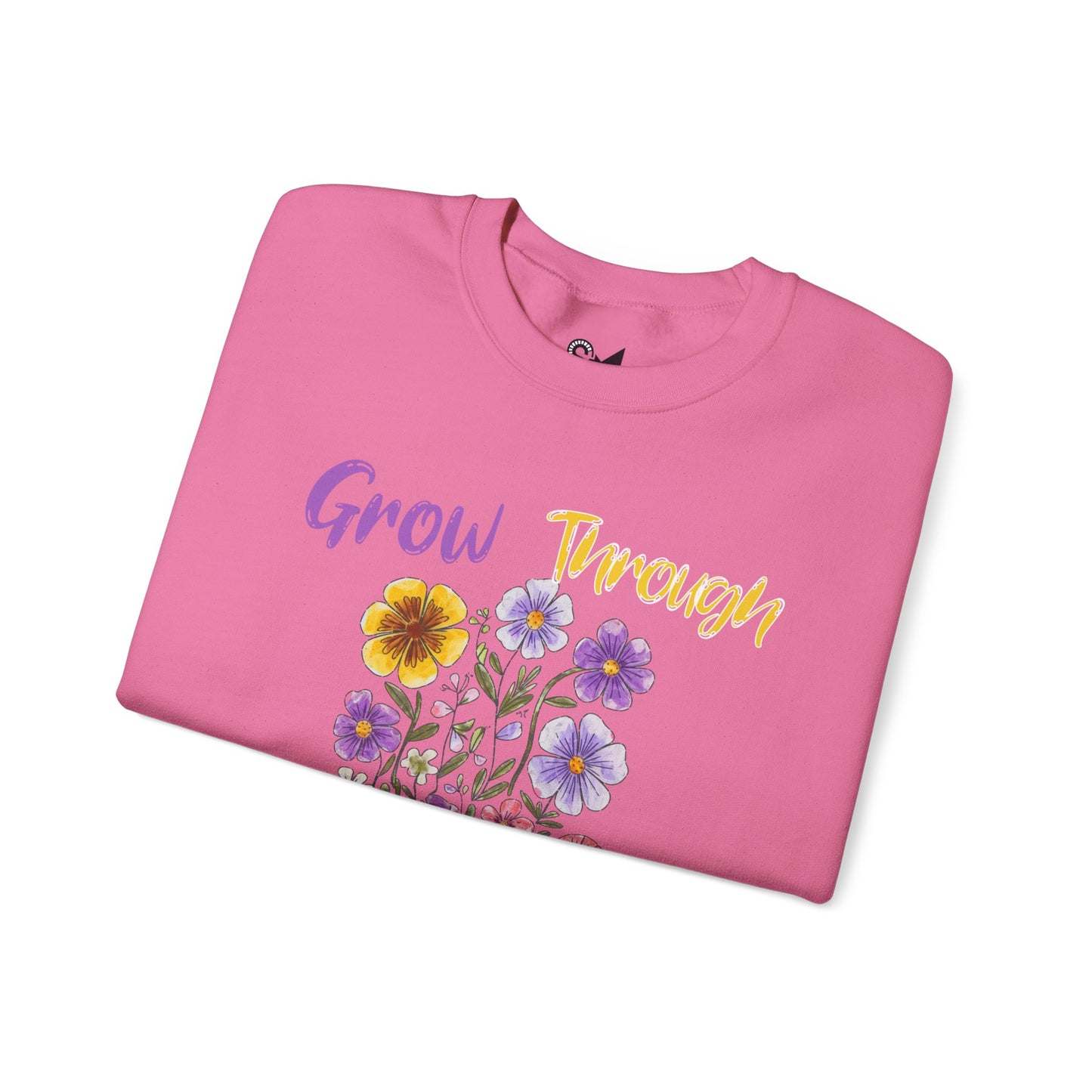 Grow Through What You Go Through Unisex Heavy Blend™ Crewneck Sweatshirt - StyleMZ