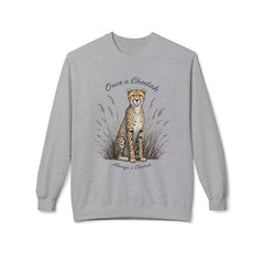 Always a cheetah Unisex Midweight Softstyle Fleece Crewneck Sweatshirt - StyleMZ