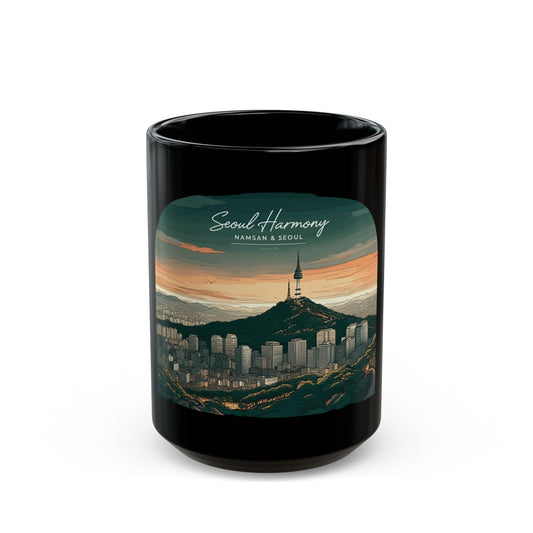 Taza negra Seoul Harmony de Corea (11 oz y 15 oz) - StyleMZ 