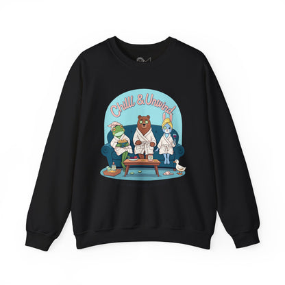 Chill & Unwind Unisex Heavy Blend™ Crewneck Sweatshirt - StyleMZ