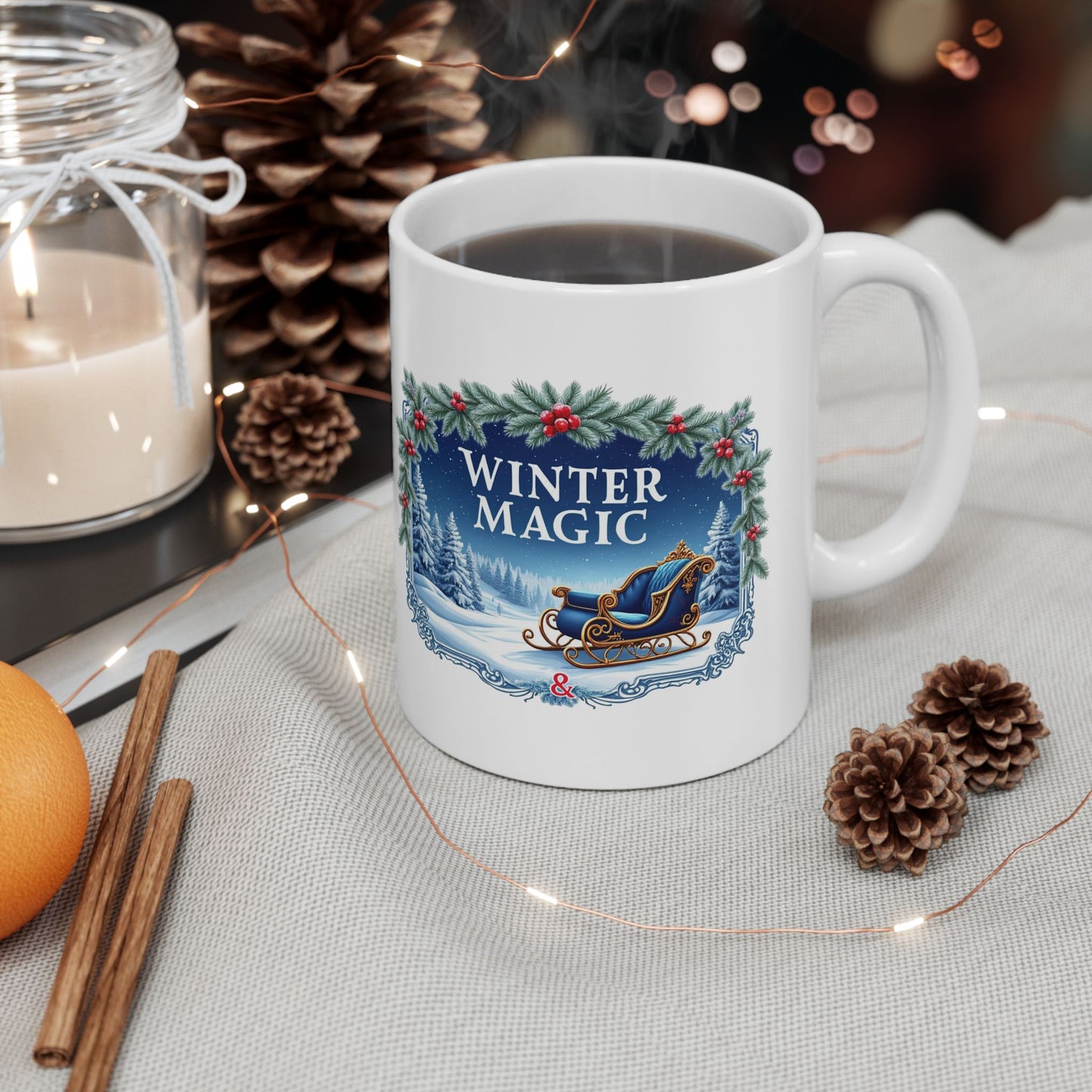 Winter Magic Ceramic Mug, (11oz, 15oz) - StyleMZ