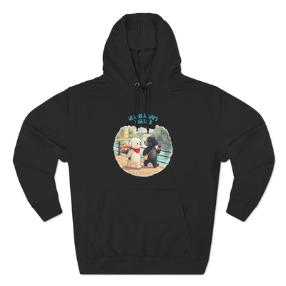 Korea - Always together Three-Panel Fleece Hoodie - StyleMZ - Stylemz