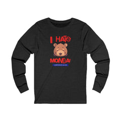 Korea -  I hate Monday Unisex Jersey Long Sleeve Tee  - StyleMZ