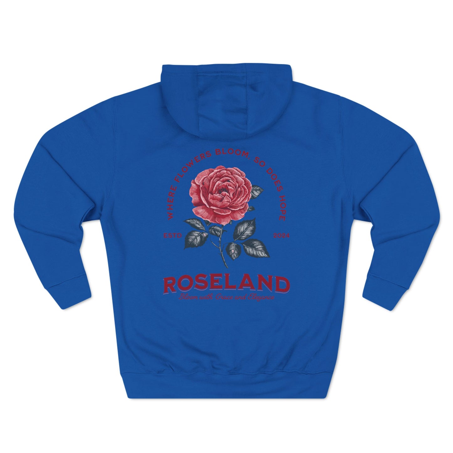 Roseland Three-Panel Fleece Hoodie - StyleMZ