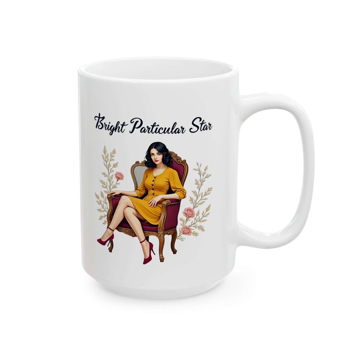 Bright Particular Star Ceramic Mug, (11oz, 15oz) - StyleMZ - Stylemz