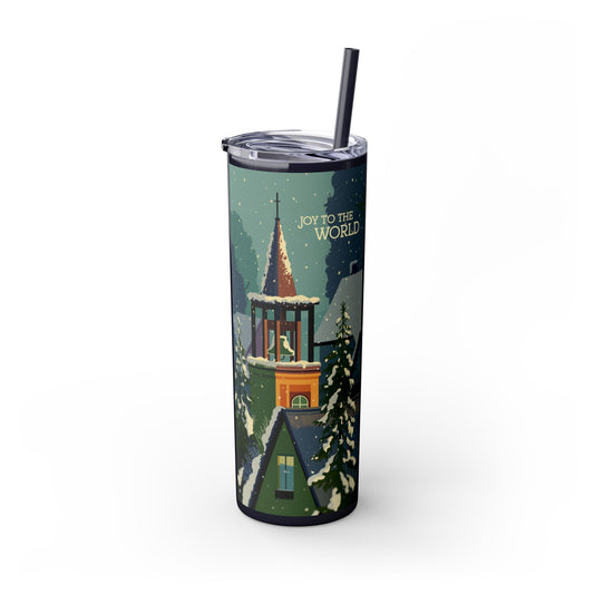 Skinny Tumbler with Straw, 20oz - StyleMZ