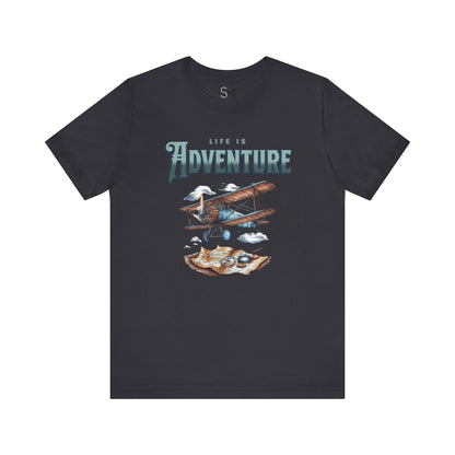 Life is adventure Unisex Jersey Short Sleeve Tee - Stylemz