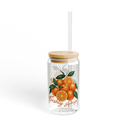 Korea - Freshly Squeezed Sipper Glass, 16oz - StyleMZ - Stylemz