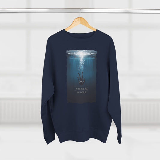 Korea -  In this deep fall, you saved me Unisex Crewneck Sweatshirt  - StyleMZ