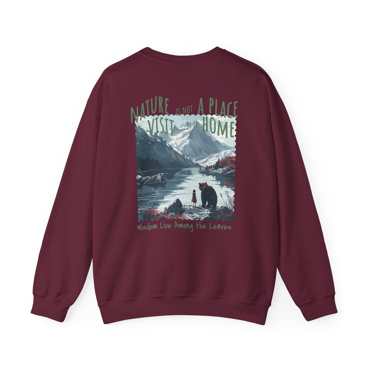 Korea -  Nature is home Unisex Heavy Blend™ Crewneck Sweatshirt  - StyleMZ