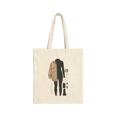 Korea -  Effortless Cotton Canvas Tote Bag  - StyleMZ