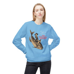 Korea -  Riding the Waves of Imagination Unisex Midweight Softstyle Fleece Crewneck Sweatshirt  - StyleMZ