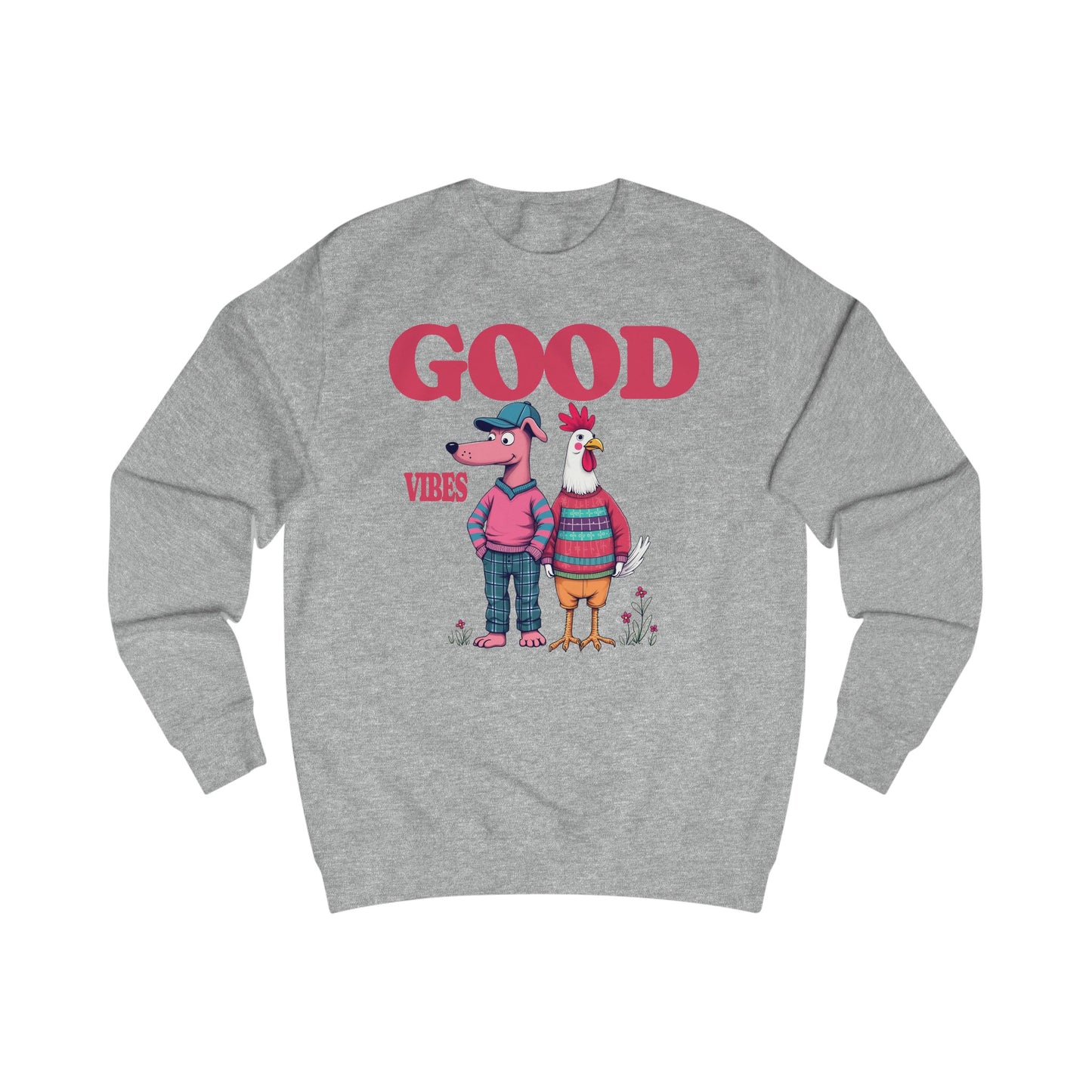 Korea -  Good Vibes Unisex Sweatshirt  - StyleMZ