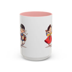 Korea -  Dance of joy Accent Coffee Mug (11, 15oz)  - StyleMZ