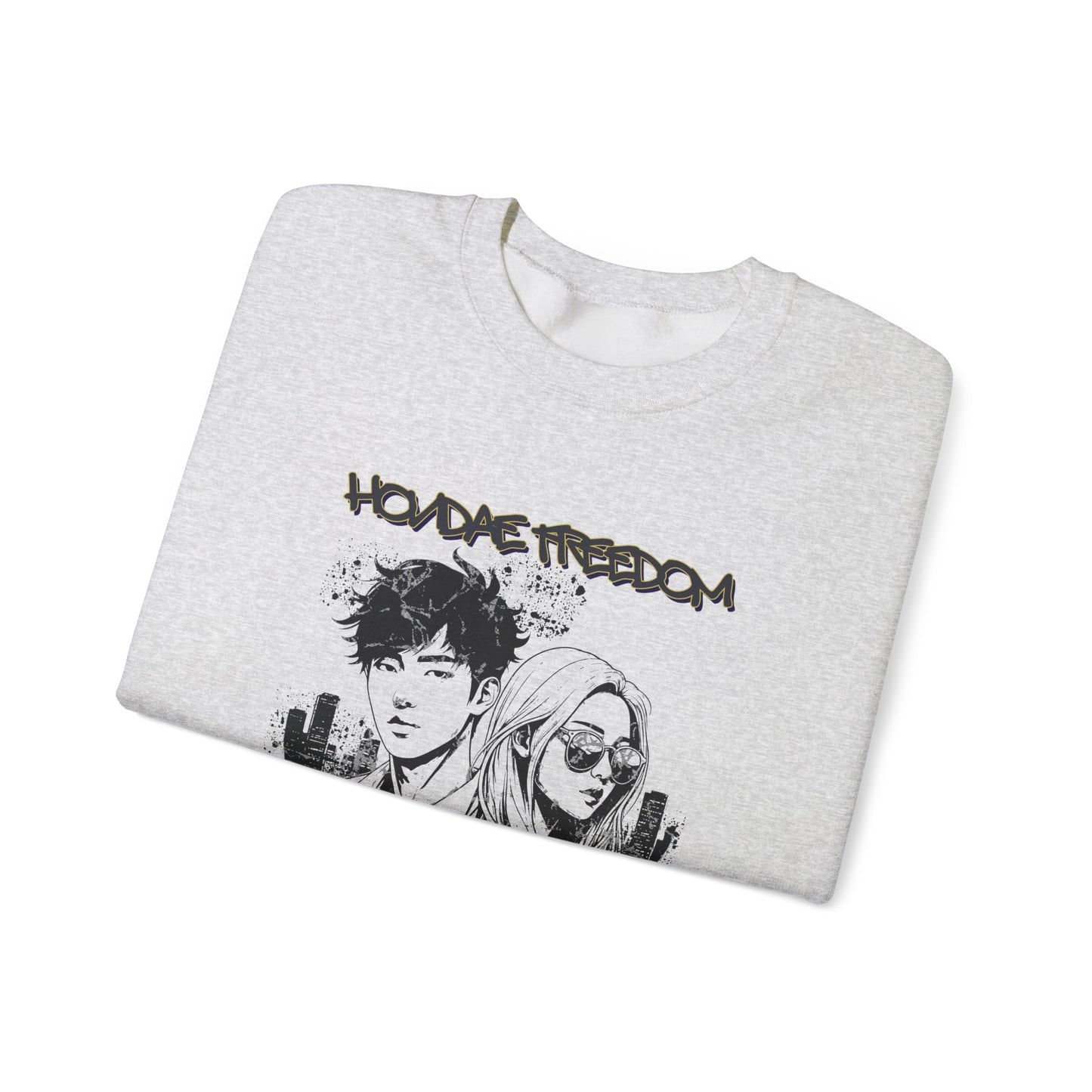 HongDae Freedom Unisex Heavy Blend™ Crewneck Sweatshirt - StyleMZ