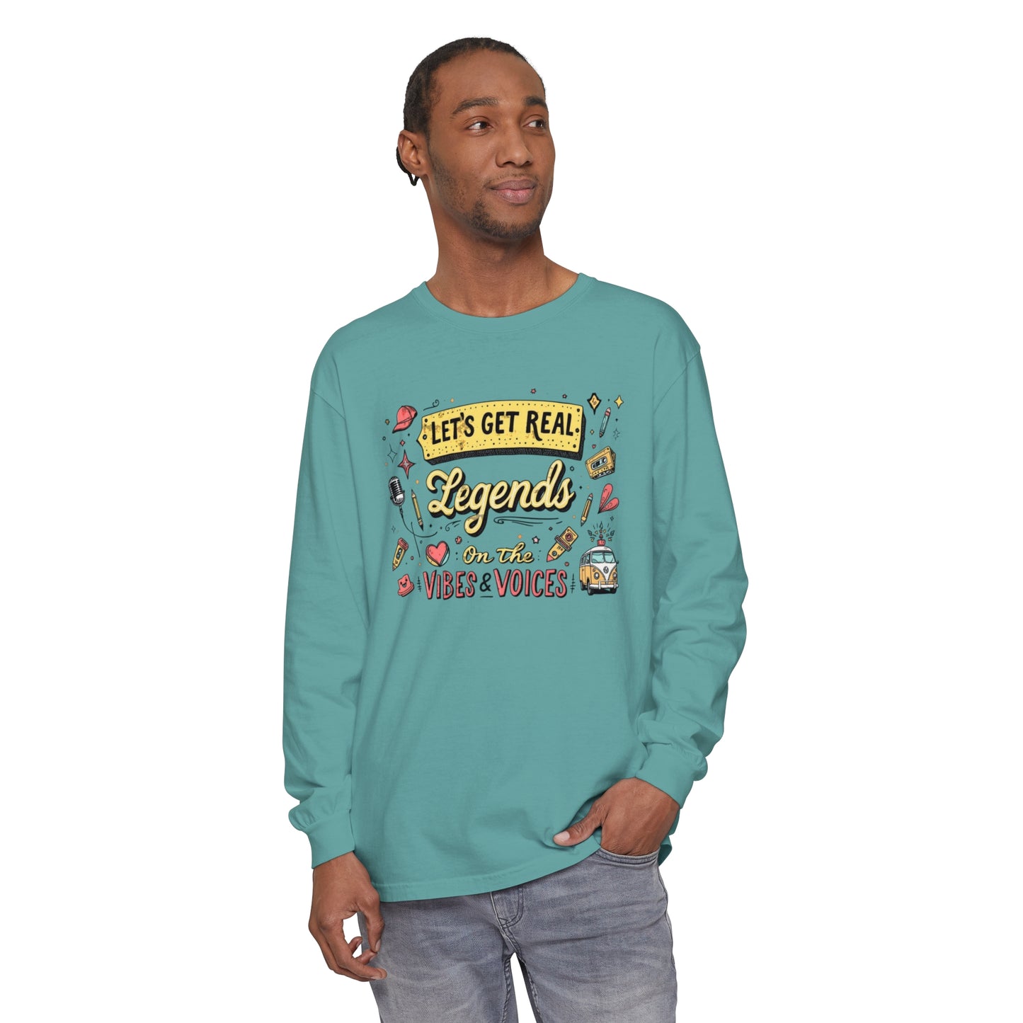 Legends Unisex Garment-dyed Long Sleeve T-Shirt - StyleMZ