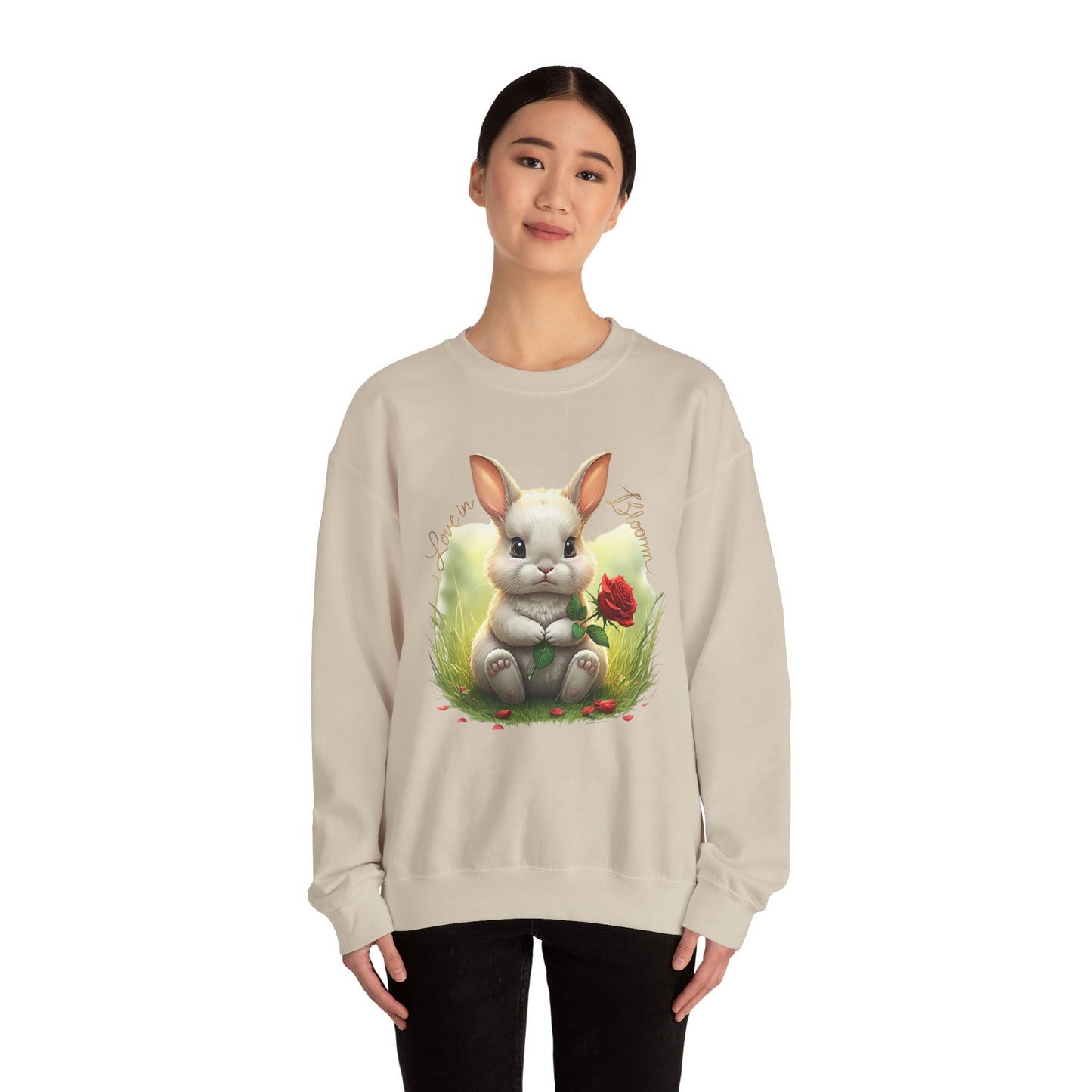 Love in bloom Unisex Heavy Blend™ Crewneck Sweatshirt - StyleMZ