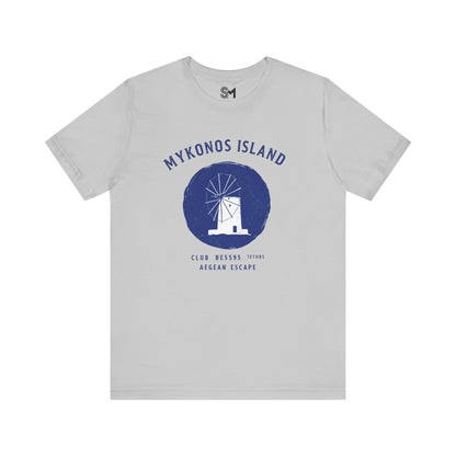 Mykonos Island Unisex Jersey Short Sleeve Tee