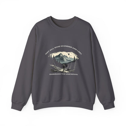 Not All Who Wander Are Lost Unisex Heavy Blend™ Crewneck Sweatshirt - StyleMZ