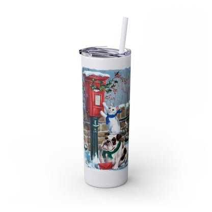 Vaso Skinny Tumbler con pajita, 20 oz, de At the Postbox - StyleMZ 