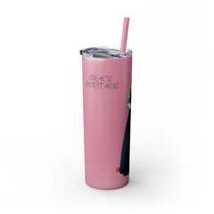 Korea -  GRACE HERITAGE Skinny Tumbler with Straw, 20oz  - StyleMZ